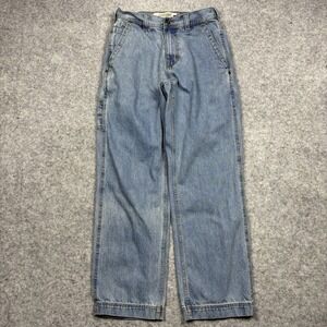 Urban Up Baggy Y2K Wide Leg Jeans Mens 29x30 Blue Medium Wash Carpenter